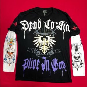 EUC: Men’s MRG ‘Dead to Sin, Alive to God’ ALL-OVER Graphic Long sleeve Tee